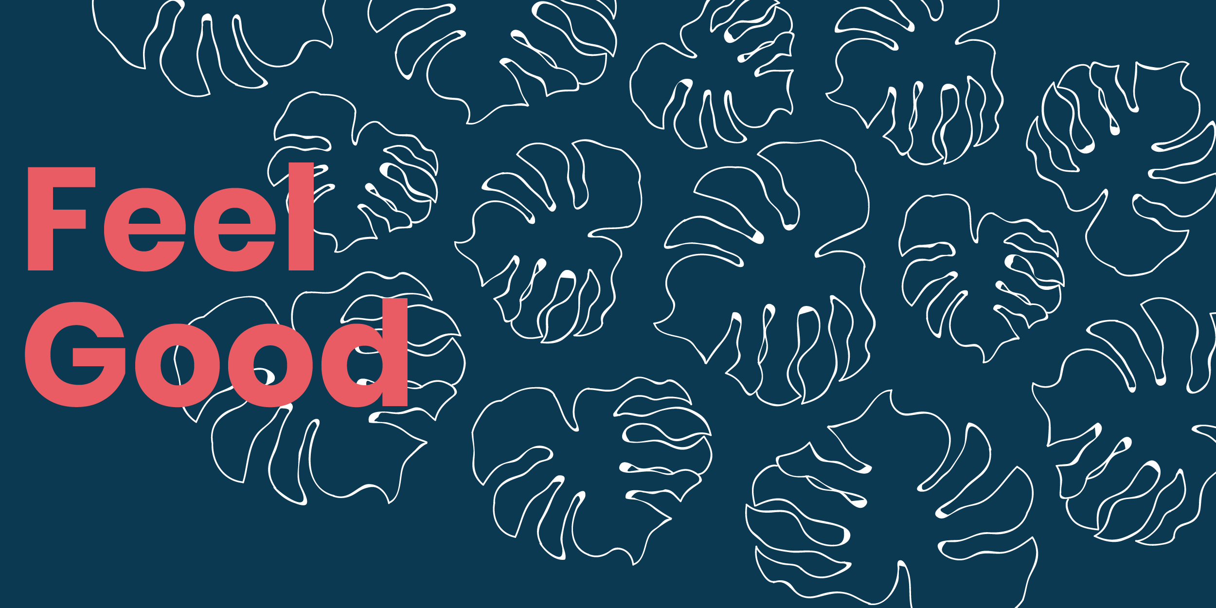 feel good logo with leaves